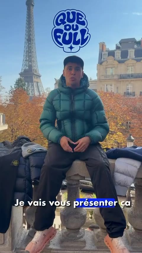 Nono en doudoune C.P. Company à Paris, image du film Que Du Full